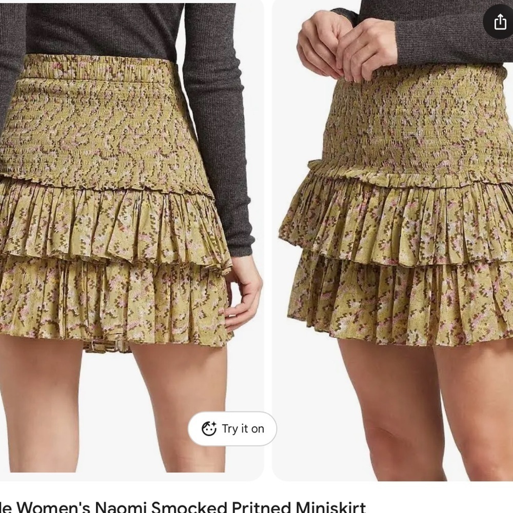 Isabel Marant Naomi Tiered Mini Skirt
